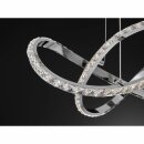 Wofi LED Pendelleuchte Prisma Chrom Ø55cm 25W 2300lm warmweiß 3000K 3-Stufen dimmbar