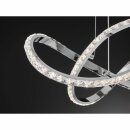 Wofi LED Pendelleuchte Prisma Chrom Ø55cm 25W 2300lm warmweiß 3000K 3-Stufen dimmbar