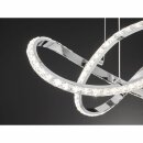Wofi LED Pendelleuchte Prisma Chrom Ø55cm 25W 2300lm warmweiß 3000K 3-Stufen dimmbar