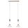 Wofi LED Pendelleuchte Class Nickel matt 2-flammig 2 x 5W 900lm warmweiß 3000K dimmbar kürzbar