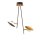 Wofi LED Deckenleuchte Salem Antik Braun Gold 2 x 4,5W 800lm warmweiß 3000K indirektes Licht verstellbar