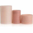 3er Set Pauleen LED Echtwachskerzen Shine like a candle Apricot Warmweiß Flackernd Flamme Batterie