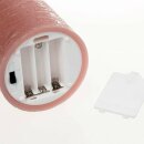 3er Set Pauleen LED Echtwachskerzen Shine like a candle Apricot Warmweiß Flackernd Flamme Batterie