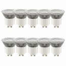 10 x Edi-Light LED Leuchtmittel Reflektorform Ø50mm 3W GU10 Linse 180lm 840 Neutralweiß 4000K