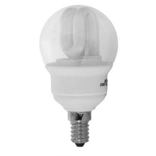 Megaman ESL Energiesparlampe G55 Mini Globe 4W = 20W E14 klar 140 warmweiß 2700K