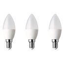 3 x Wofi LED Leuchtmittel Kerzen 5,5W = 40W E14 matt 470lm warmweiß 3000K