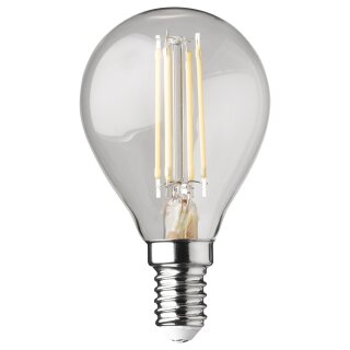 Wofi LED Filament Leuchtmittel G45 Tropfen 3W E14 klar 320lm warmweiß 2700K DIMMBAR
