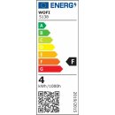 Wofi LED Filament Leuchtmittel G45 Tropfen 3W E14 klar 320lm warmweiß 2700K DIMMBAR