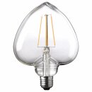 Wofi LED Filament Leuchtmittel H128 Herz-Form 4W E27 klar...