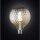 Wofi LED Filament Leuchtmittel G125 Globe Raute 4W E27 Gold klar 300lm extra warmweiß 1800K