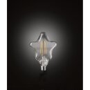 Wofi LED Filament Leuchtmittel S125 Stern-Form 4W E27 klar 300lm extra warmweiß 1800K