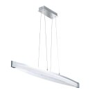 Wofi LED Pendelleuchte Vannes Chrom 127cm 34W 3400lm warmweiß 3000K kürzbar dimmbar