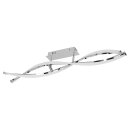 Wofi LED Deckenleuchte Idana Chrom 101cm 2 x 13,5W 2000lm warmweiß 3000K dimmbar