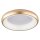 Wofi LED Deckenleuchte Poona rund Ø45cm Gold 31W 2600lm warmweiß 3000K Backlight 3-Stufen dimmbar