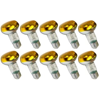 10 x OSRAM Reflektor Glühbirne R63 40W Gelb E27 Glühlampe Concentra Spot Color