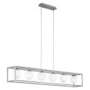 Wofi LED Pendelleuchte Aurelia Nickel 6-flammig 6 x 3,5W G9 1920lm warmweiß 3000K kürzbar