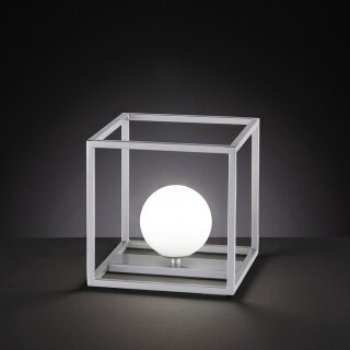 Wofi LED Tischleuchte Aurelia Nickel matt 3,5W G9 320lm warmweiß 3000K mit Schalter