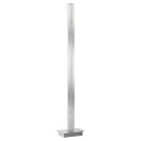 Wofi LED Stehleuchte Arlon Silber 141cm 2 x 19W 2660lm warmweiß 3000K 3-Stufen dimmbar