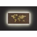 Wofi LED Wandleuchte Linda 60x30cm Braun antik Gold...