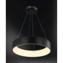 Wofi LED Pendelleuchte Pure Ø60cm Schwarz 36W 3300lm warmweiß 3000K kürzbar