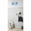 Wofi LED Deckenleuchte Aufbaupanel Liv Silber Himmel 60x60cm 36W 3400lm CCT 2800K-6800K Dimmbar mit Fernbedienung