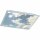 Wofi LED Deckenleuchte Aufbaupanel Liv Silber Himmel 60x60cm 36W 3400lm CCT 2800K-6800K Dimmbar mit Fernbedienung