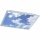 Wofi LED Deckenleuchte Aufbaupanel Liv Silber Himmel 60x60cm 36W 3400lm CCT 2800K-6800K Dimmbar mit Fernbedienung