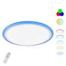Action LED Deckenleuchte Bodo Weiß rund Ø40cm 28W 2300lm CCT Warmweiß - Kaltweiß dimmbar mit Fernbedienung