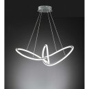 Wofi LED Pendelleuchte Madison Ø80cm Dunkelgrau 55W 3500lm CCT Warmweiß - Kaltweiß dimmbar mit Fernbedienung