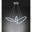 Wofi LED Pendelleuchte Madison Ø80cm Dunkelgrau 55W 3500lm CCT Warmweiß - Kaltweiß dimmbar mit Fernbedienung