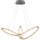 Wofi LED Pendelleuchte Madison Ø80cm Dunkelgrau 55W 3500lm CCT Warmweiß - Kaltweiß dimmbar mit Fernbedienung