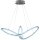 Wofi LED Pendelleuchte Madison Ø80cm Dunkelgrau 55W 3500lm CCT Warmweiß - Kaltweiß dimmbar mit Fernbedienung