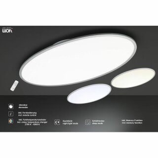 Wofi - 100cm Weiß 45W CCT Valley Ka Warmweiß LED 3450lm Deckenleuchte