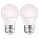 2 x Majestic LED Leuchtmittel P45 Tropfen 6,2W = 40W E27...