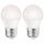 2 x Majestic LED Leuchtmittel P45 Tropfen 6,2W = 40W E27 matt 470lm warmweiß 2700K DIMMBAR