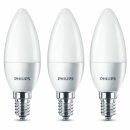 3 x Philips LED Leuchtmittel C35 Kerzen 3,5W = 30W E14...