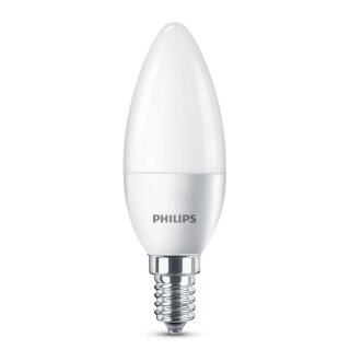 Philips LED Leuchtmittel Kerze 4,5W = 40W E14 matt 470lm 840 neutralweiß 4000K