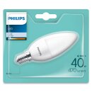 Philips LED Leuchtmittel Kerze 4,5W = 40W E14 matt 470lm...