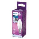 Philips LED Filament Kerze gedreht 4,5W = 40W E14 matt 470lm 840 neutralweiß 4000K DIMMBAR