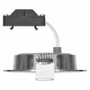 Emos LED Einbaustrahler Nickel gebürstet Ø8cm 5W = 50W 450lm neutralweiß 4000K 100° schwenkbar