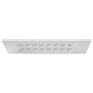 SLV LED Panel Pavano Weiß 120x30cm 25W 3200lm Warmweiß 3000K UGR<19 Aufbaurahmen & Netzteil