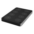 ALED Calida Nano 8-fach Ladeplatte Schwarz für Nano LED Akku Tischleuchte