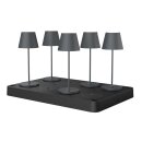 ALED Calida Nano 8-fach Ladeplatte Schwarz für Nano LED Akku Tischleuchte