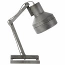 Brilliant Tischleuchte Hardwork Edelstahl gebürstet max. 30W E27 ohne Leuchtmittel mit Schalter schwenkbar