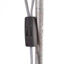 Brilliant Deckenfluter Caleb Zink Antik max. 60W E27 ohne Leuchtmittel mit Schalter & Lesearm