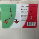 Chericoni Pendelleuchte Fabbro Rost/Beige 2 x 40W E14...