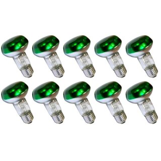 10 x OSRAM Reflektor Glühbirne R63 40W Grün E27 Glühlampe Concentra Spot Color