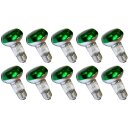 10 x OSRAM Reflektor Glühbirne R63 40W Grün E27 Glühlampe Concentra Spot Color