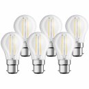 6 x Osram LED Filament Leuchtmittel Tropfen 2,5W = 25W...