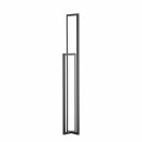 Wofi LED Stehleuchte Zenit 122cm Schwarz 23W 1500lm warmweiß 3000K 3-Stufen dimmbar